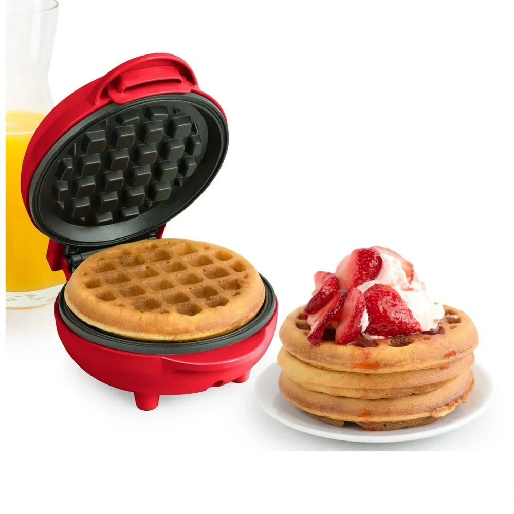 Nostalgia MyMini Red Waffle Maker NEW